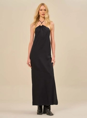 Vestido Longo Com Argola Metálica