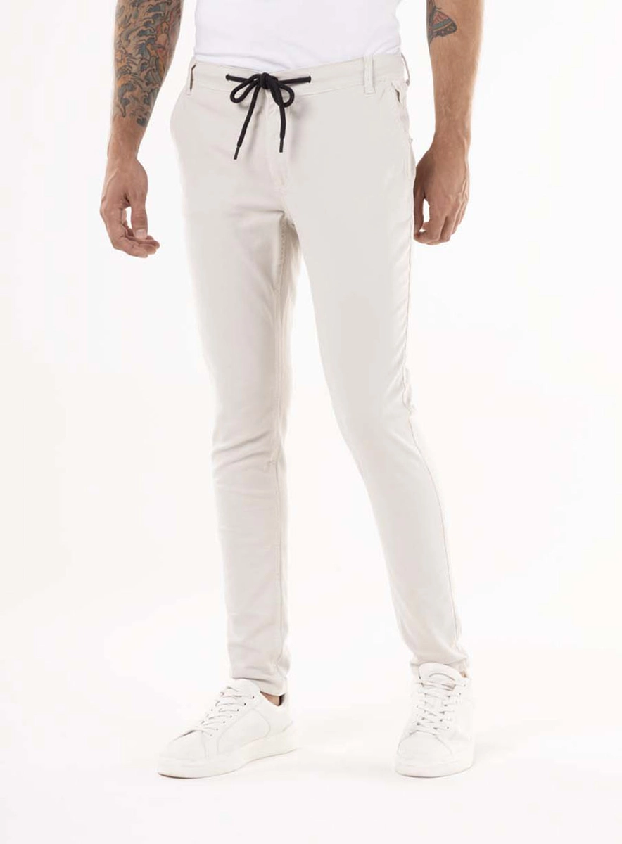 Calça De Sarja Djovic Sport Chino Tinturada Cinza Piedra Lcecci