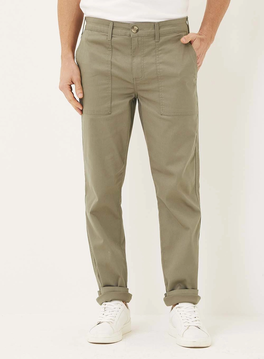 Calça Sarja Masculina Utilitária Relaxed Bege Essencia Lcecci