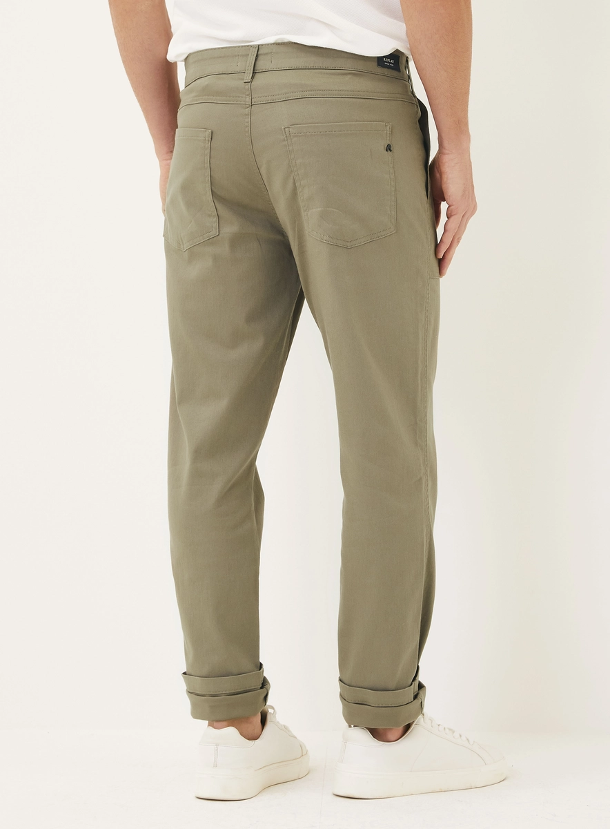 Calça Sarja Masculina Utilitária Relaxed Bege Essencia Lcecci