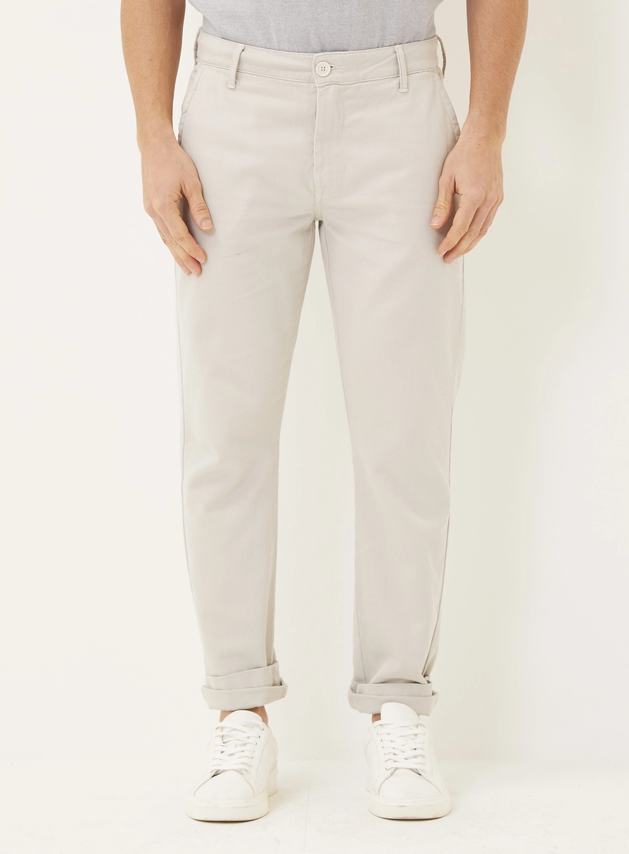 Calça Sarja Masculina Chino Cinza Piedra Lcecci