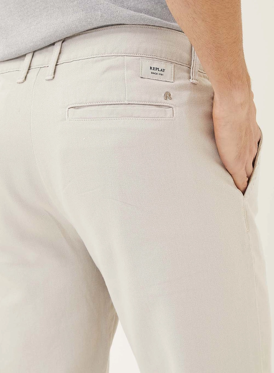 Calça Sarja Masculina Chino Cinza Piedra Lcecci