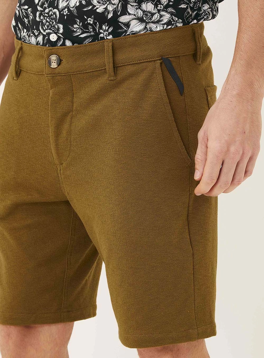Bermuda Chino Marrom Bronze Mist Lcecci