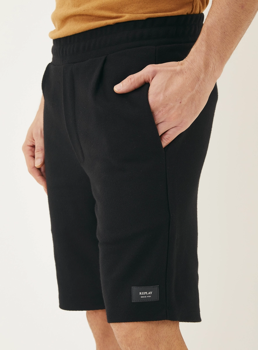 Bermuda Masculina Regular Tech Preto Lcecci
