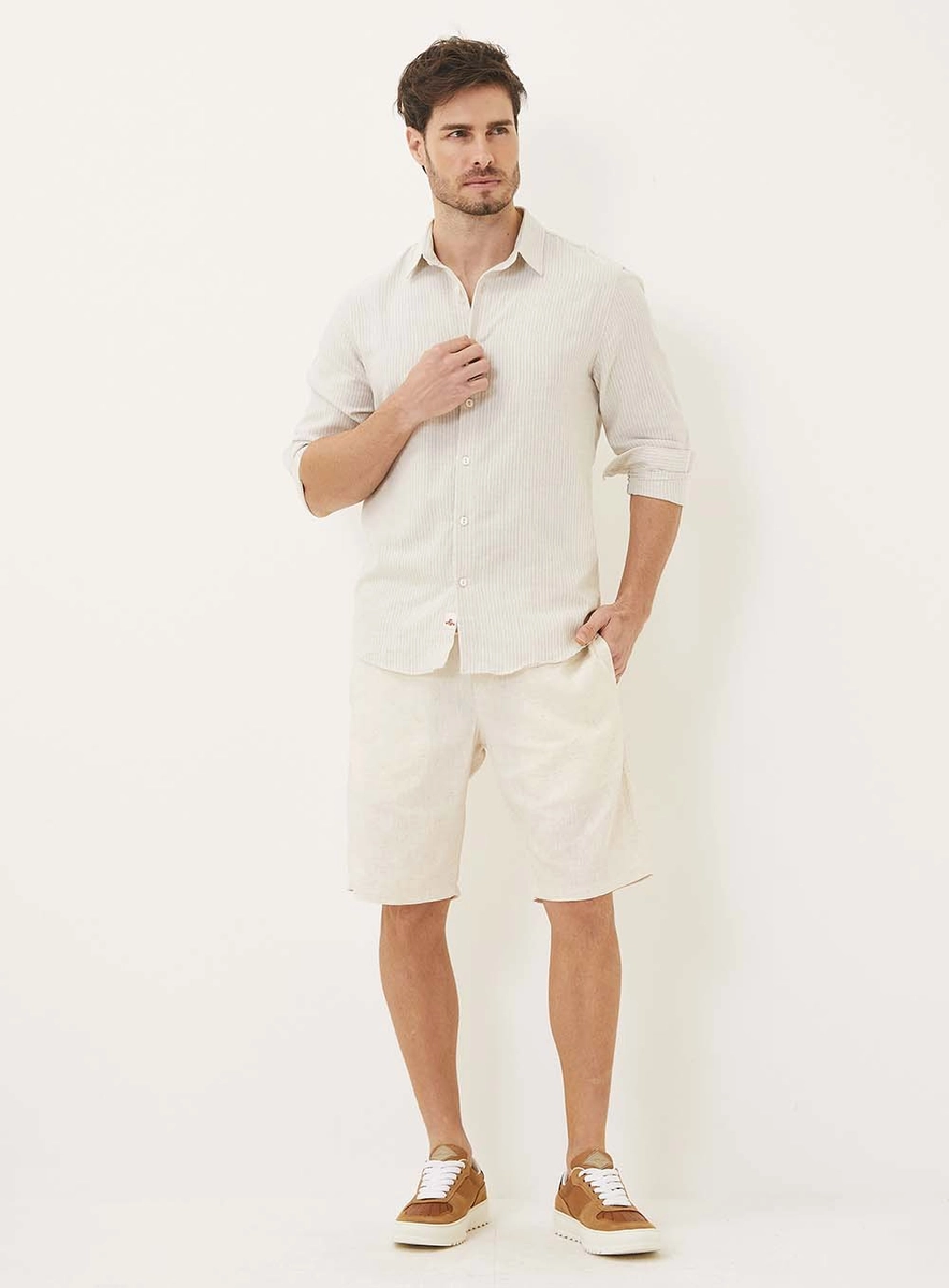 Bermuda Masculina Alfaiataria Chino Off Shell Replay