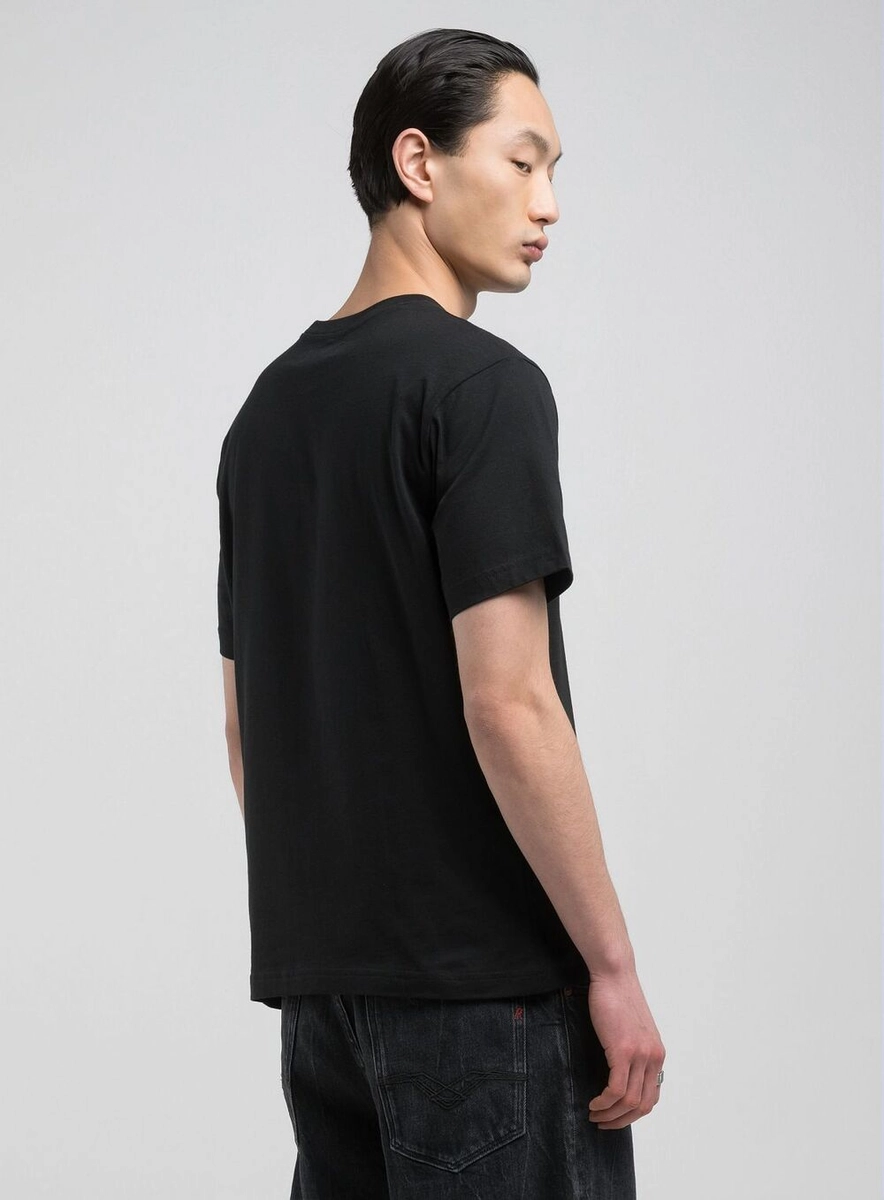 T-shirt Com Estampa Centro Preto Lcecci