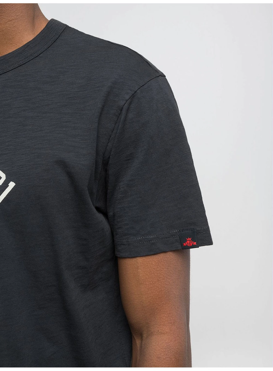 T-shirt Over Lavada Preto Lcecci
