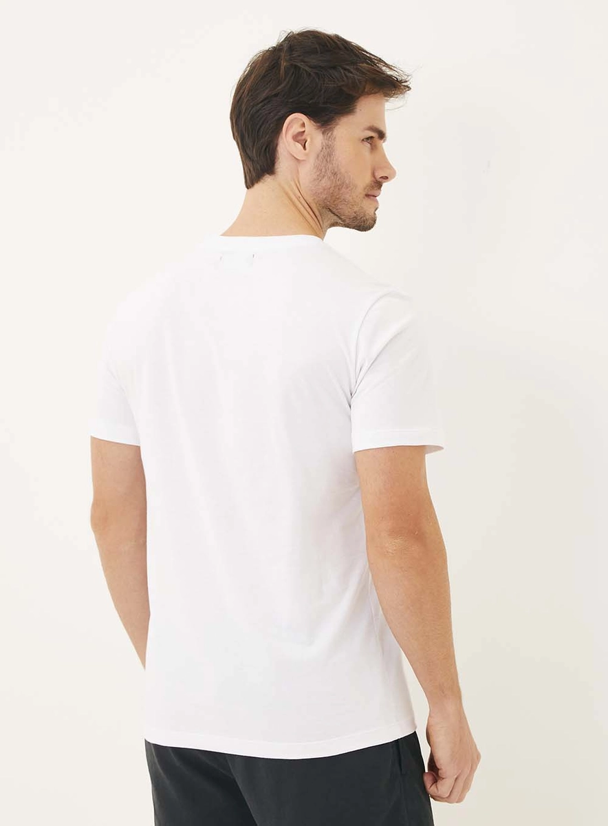 Camiseta Estampa Praia Branco Lcecci
