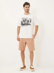 Camiseta Masculina Regular Estampada