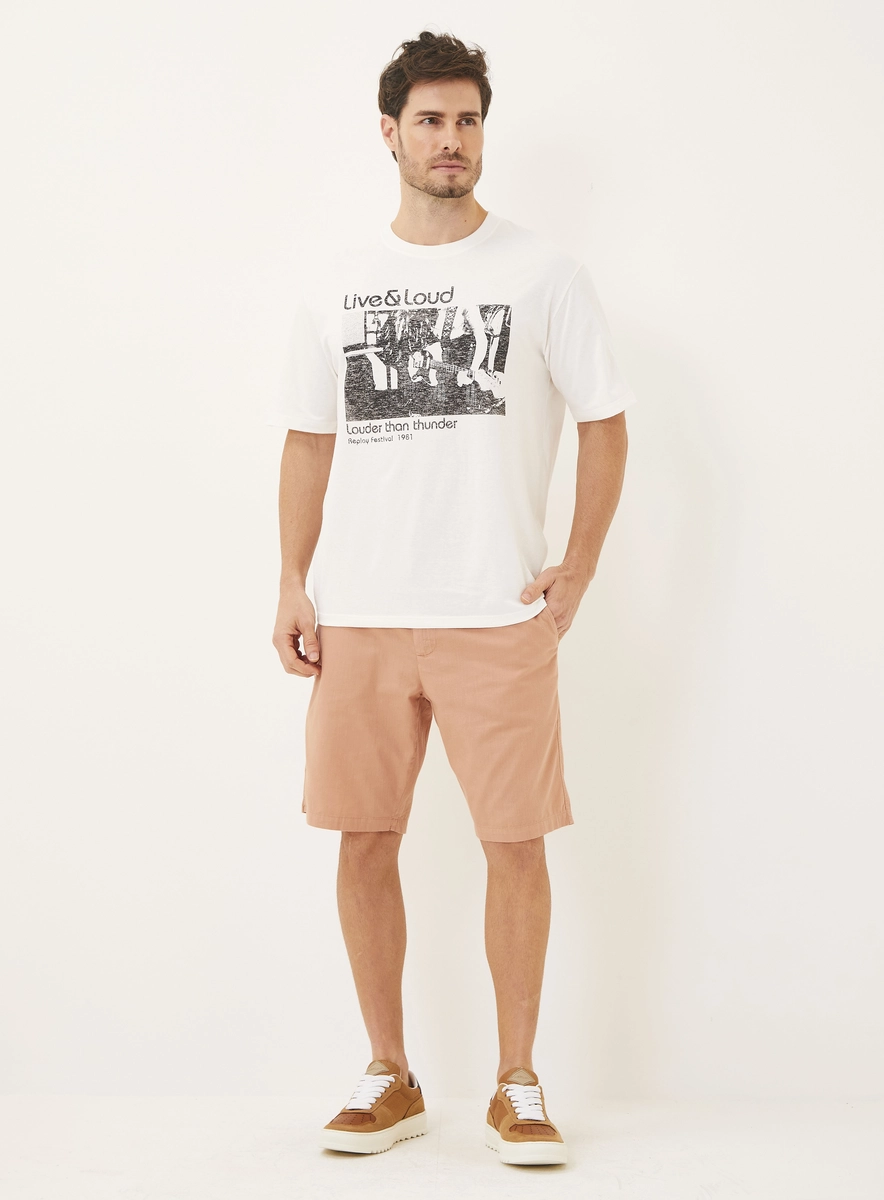 Camiseta Masculina Regular Estampada Off Shell Lcecci