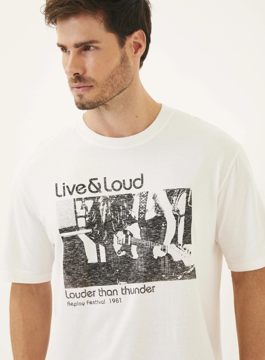 Camiseta Masculina Regular Estampada Off Shell Lcecci