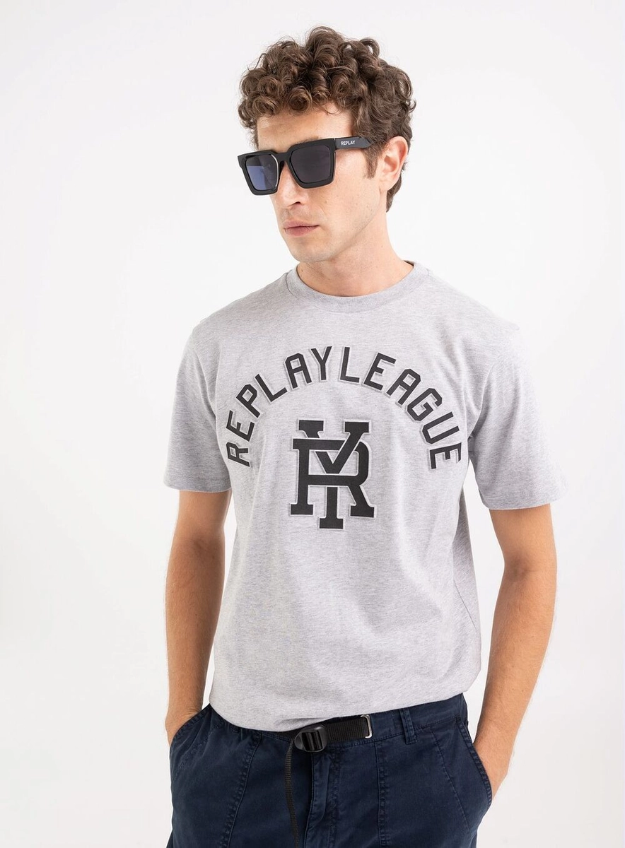 Camiseta Com Estampa Cinza Lcecci