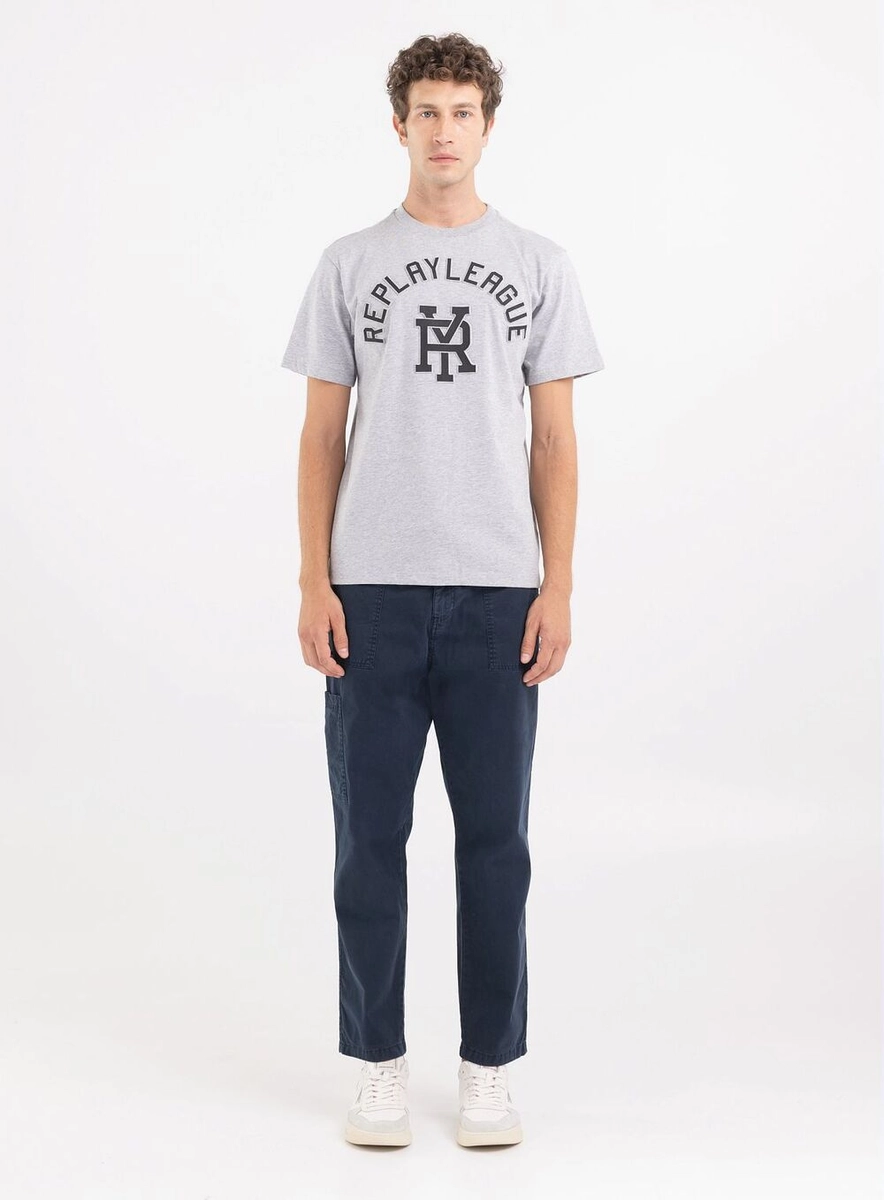 Camiseta Com Estampa Cinza Lcecci