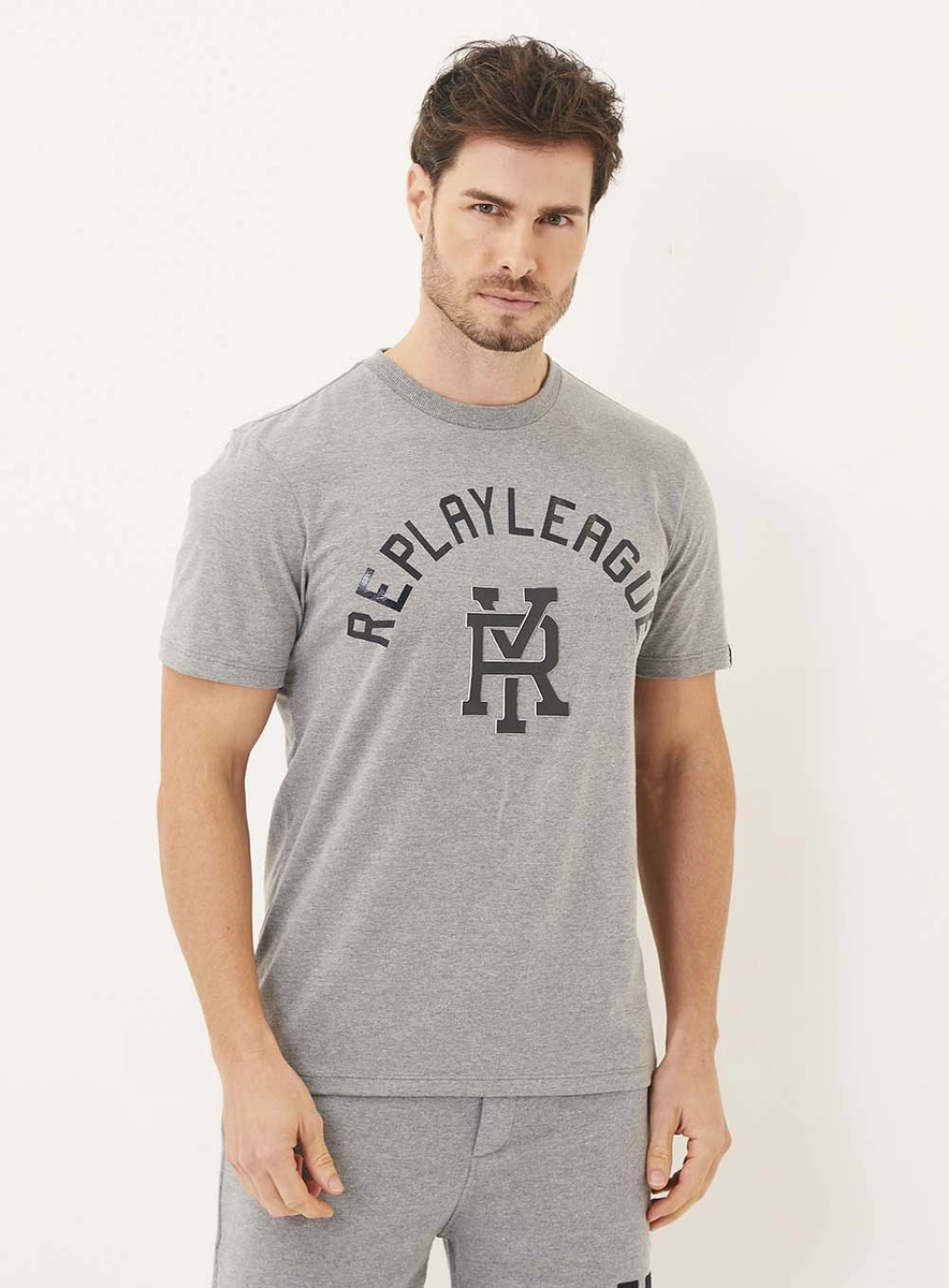 Camiseta Com Estampa Cinza Lcecci