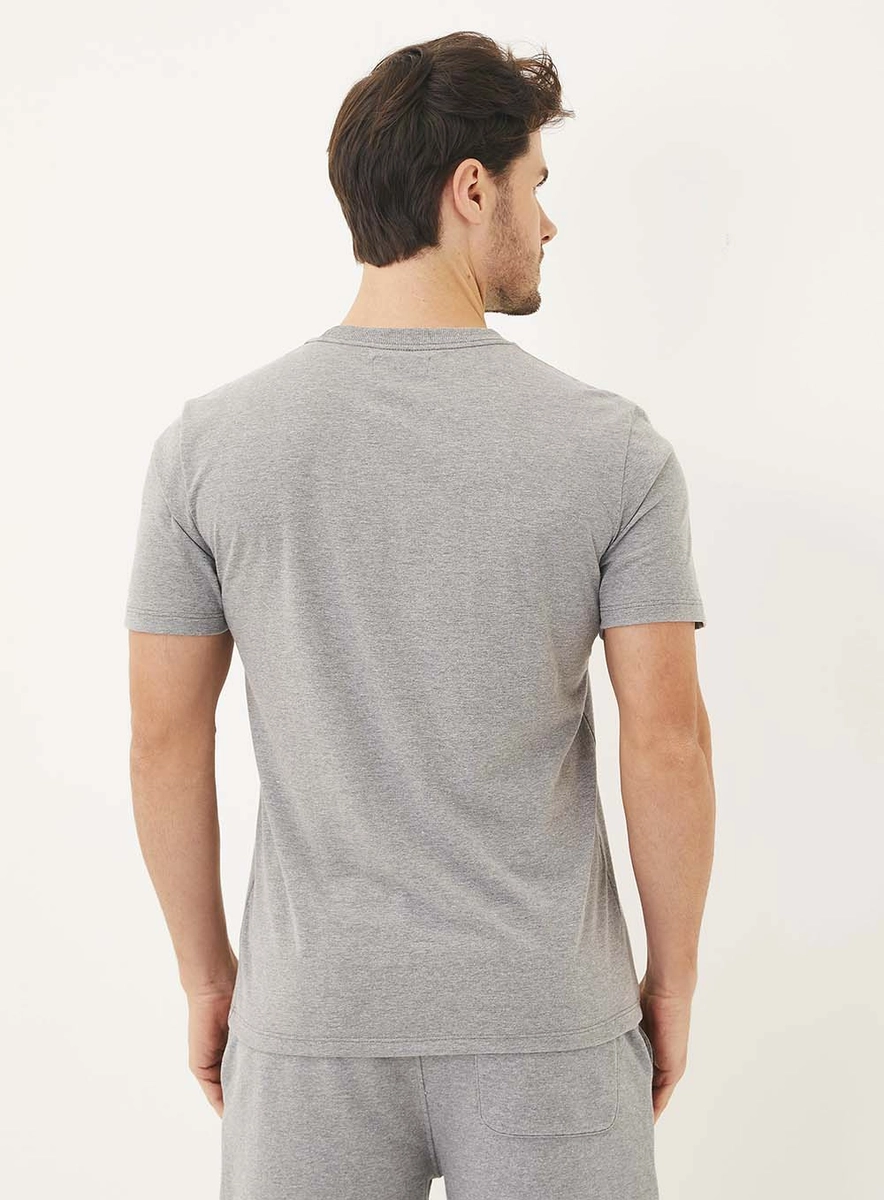 Camiseta Com Estampa Cinza Lcecci