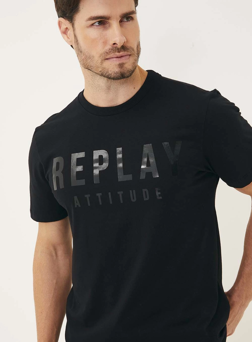 Camiseta Com Logo Frontal Preto Lcecci