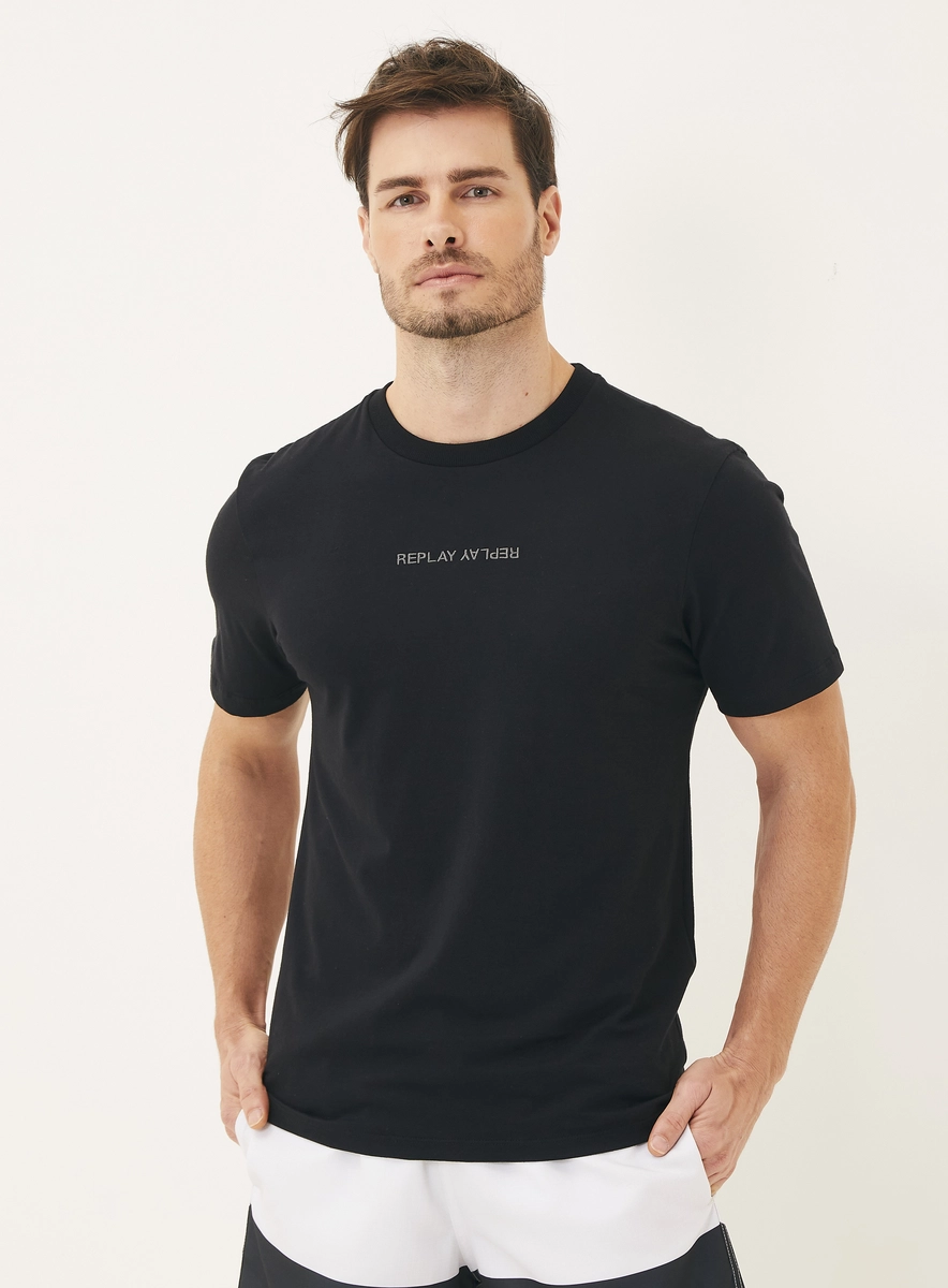 Camiseta Masculina Regular Básica Preto Lcecci