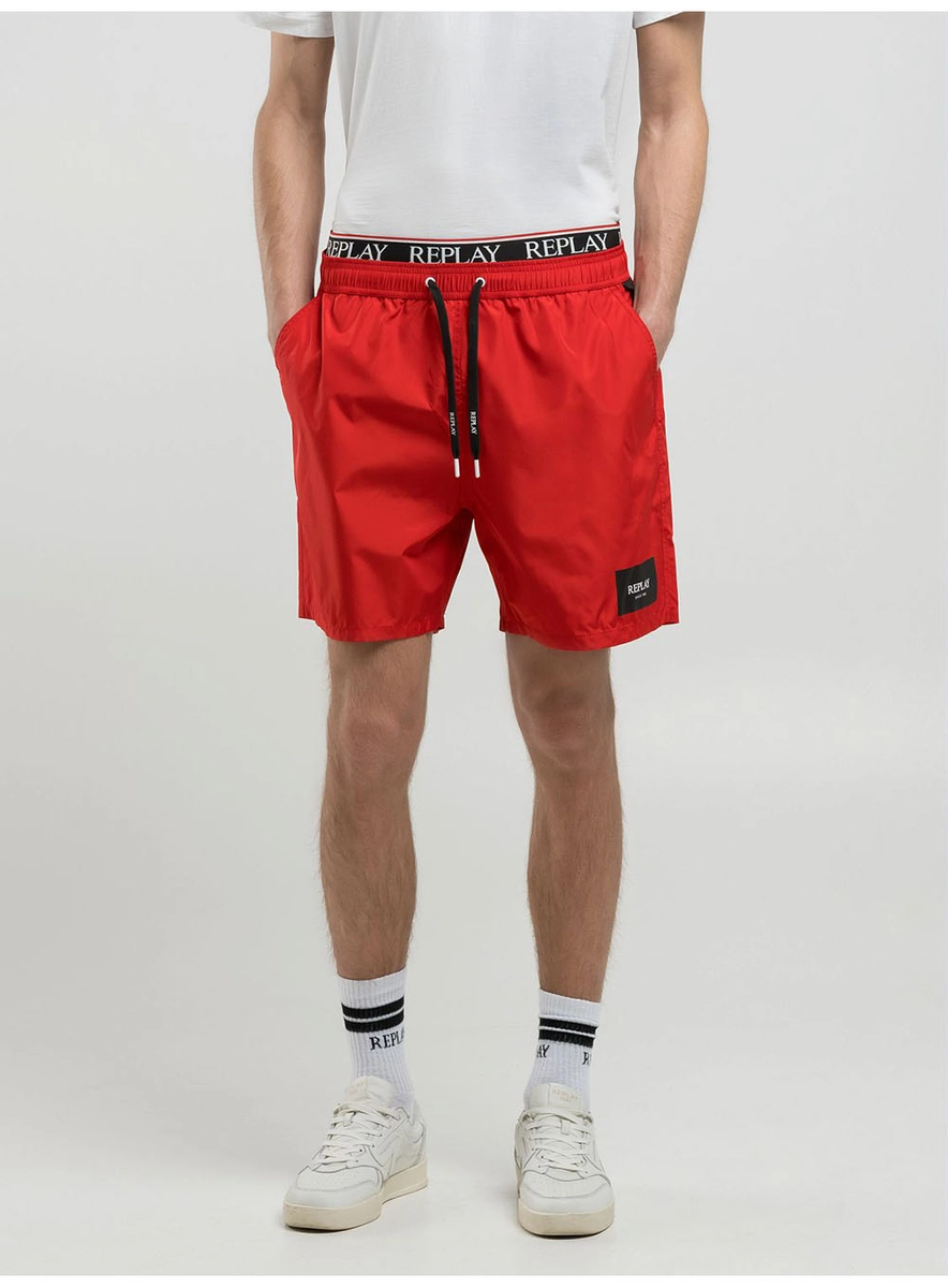 Beachshort Cós Com Elástico Verde Dragon Lcecci
