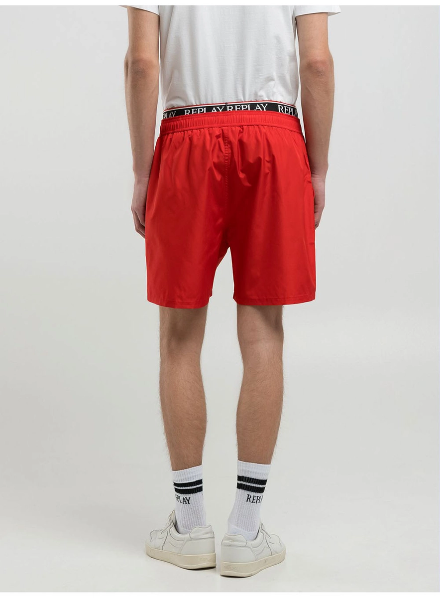 Beachshort Cós Com Elástico Verde Dragon Lcecci