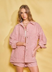 Camisa Comfort Estampada Com Detalhes