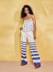 Calça Basic Comfort Com Listras