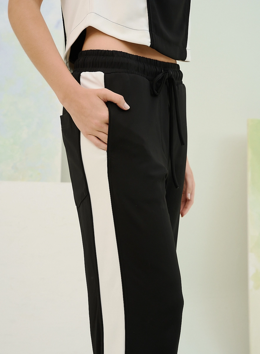Calça Feminina Basic Comfort Com Amarração Frontal Preto Souisy