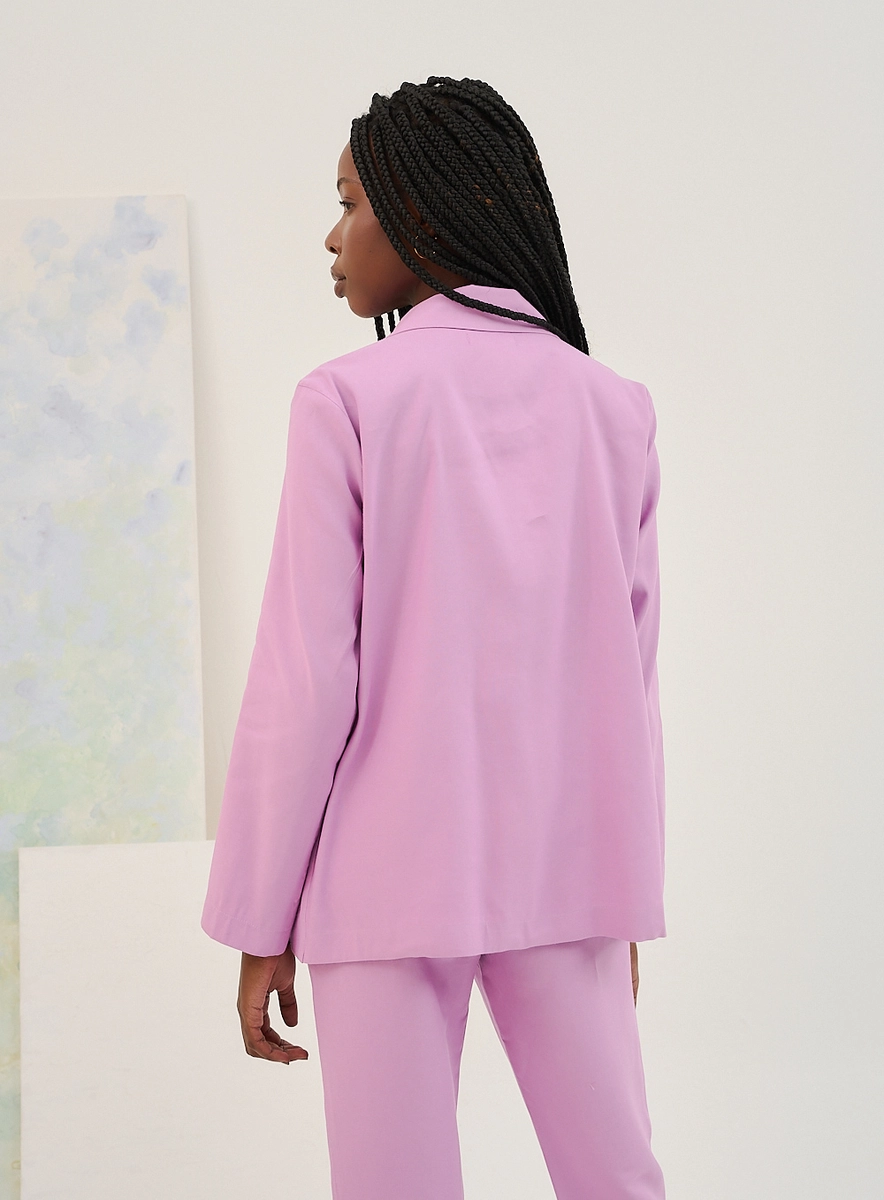 Blazer Feminino Basic Comfort Roxo Souisy