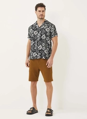 Camisa Masculina Estampada Gola Blazer