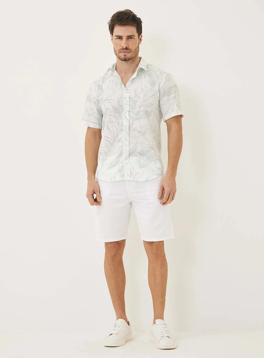 Camisa Manga Curta Estampada Estampados Lcecci