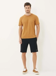 Camiseta Masculina Manga Curta Com Linho