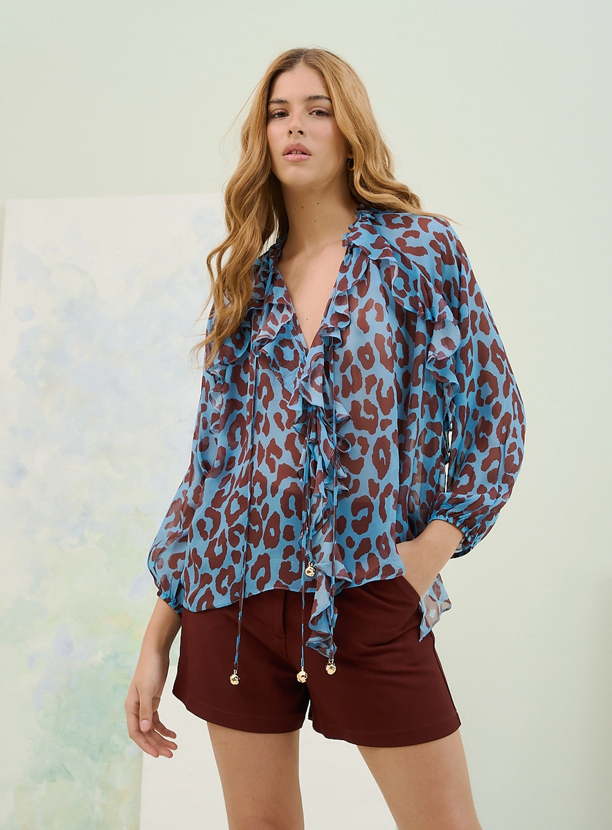 Blusa Estampada Basic Comfort Estampados Souisy