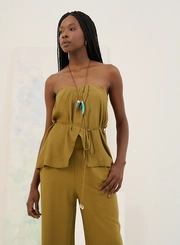 Blusa Tomara Que Caia Com Franzido Superior