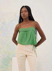 Blusa Feminina Silk Drapeada