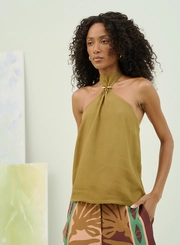 Blusa Feminina Frente Única Halter