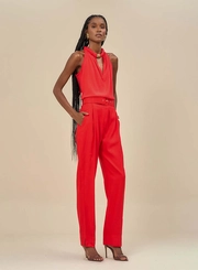 Calça Feminina Com Cinto Integrado