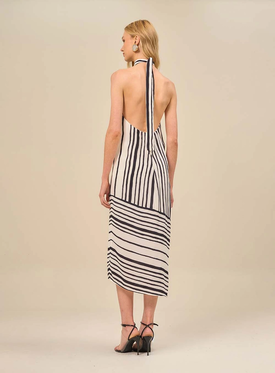 Vestido Midi Estampado Frente Única Estampados Souisy