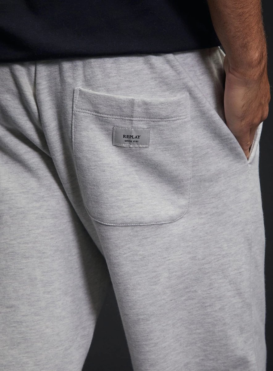 Calça Moletom Regular Masculina Cinza Lcecci