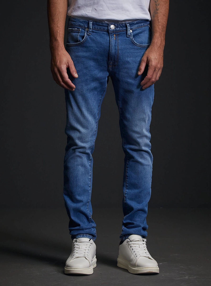Calça Jeans Neaal Skinny Masculina Índigo Replay