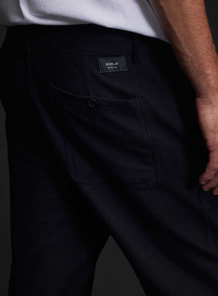 Calça Sarja Masculina Alfaiataria Chino Preto Lcecci