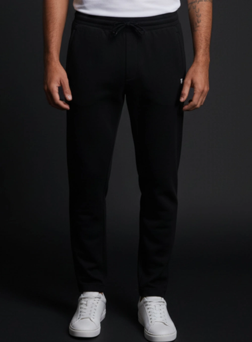 Calça Moletom Masculina Regular Preto Replay