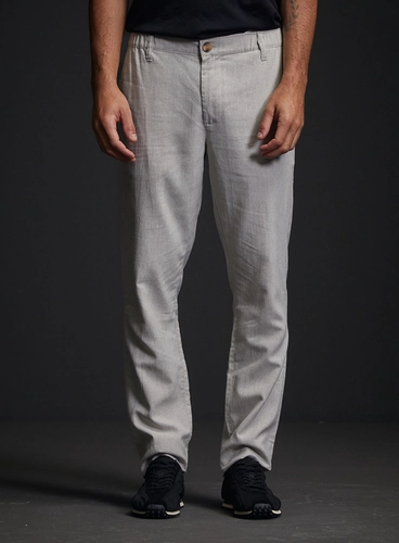 Calça Masculina Alfaiataria Chino Cós Com Elástico