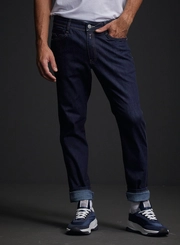 Calça Jeans Masculina Anbass Skinny Lavagem Escura