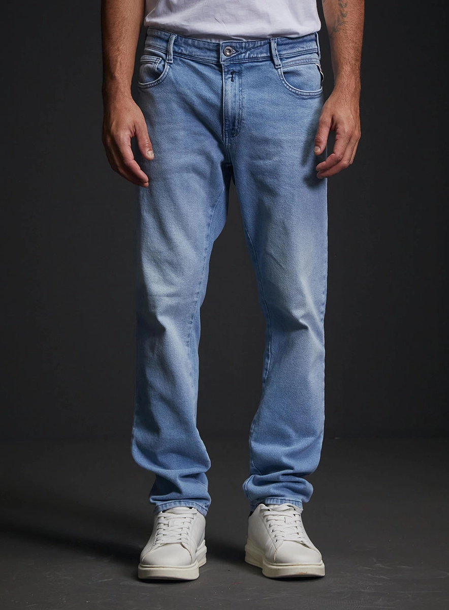 Calça Jeans Masculina Willbi Regular Slim Fit Índigo Replay