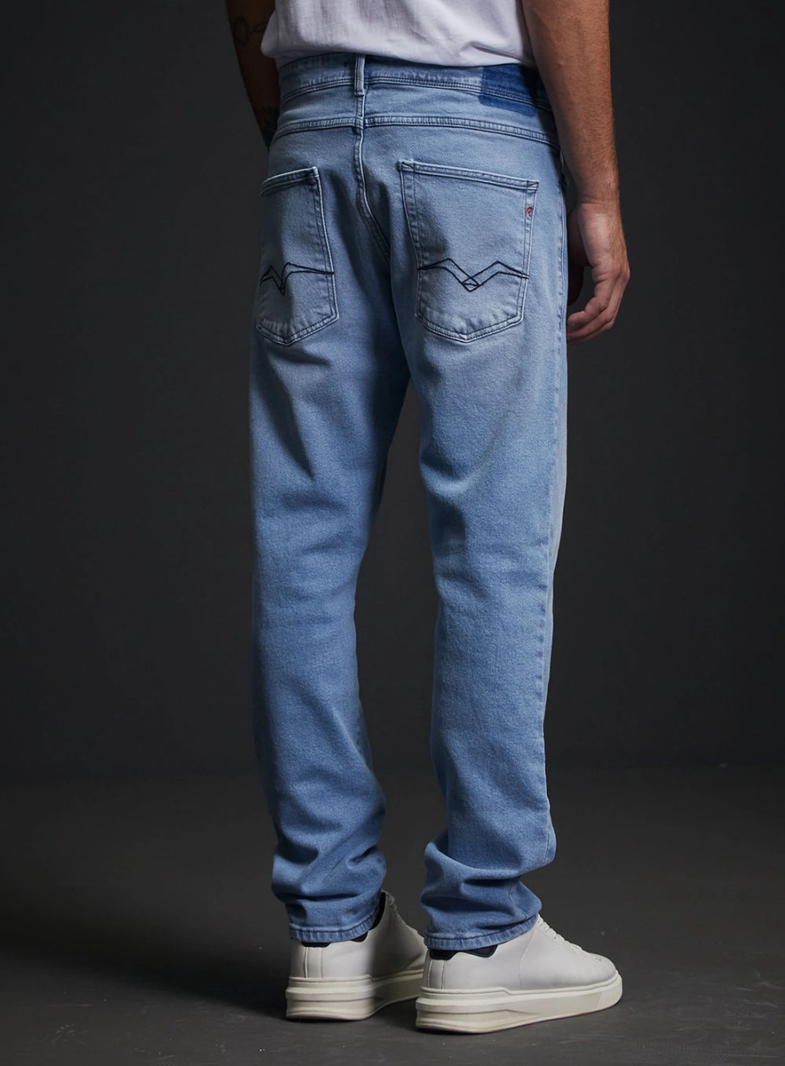 Calça Jeans Masculina Willbi Regular Slim Fit Índigo Replay