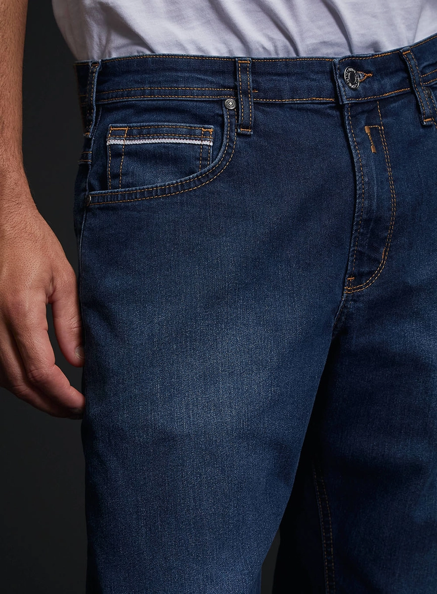 Calça Jeans Masculina Grover Straight Índigo Lcecci