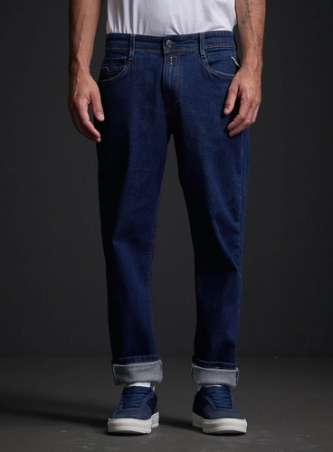 Calça Jeans Masculina Rocco Comfort Lavagem Escura