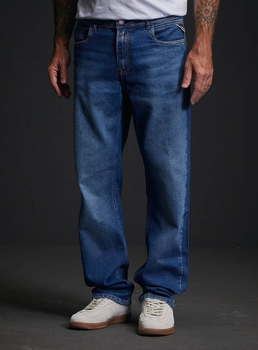 Calça Jeans Masculina Rocco Comfort Índigo Replay