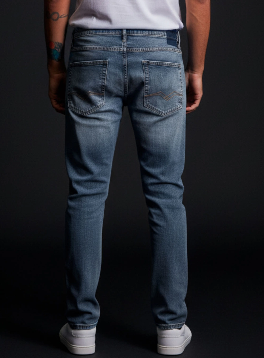 Calça Jeans Masculina Willbi Regular Slim Fit Índigo Replay