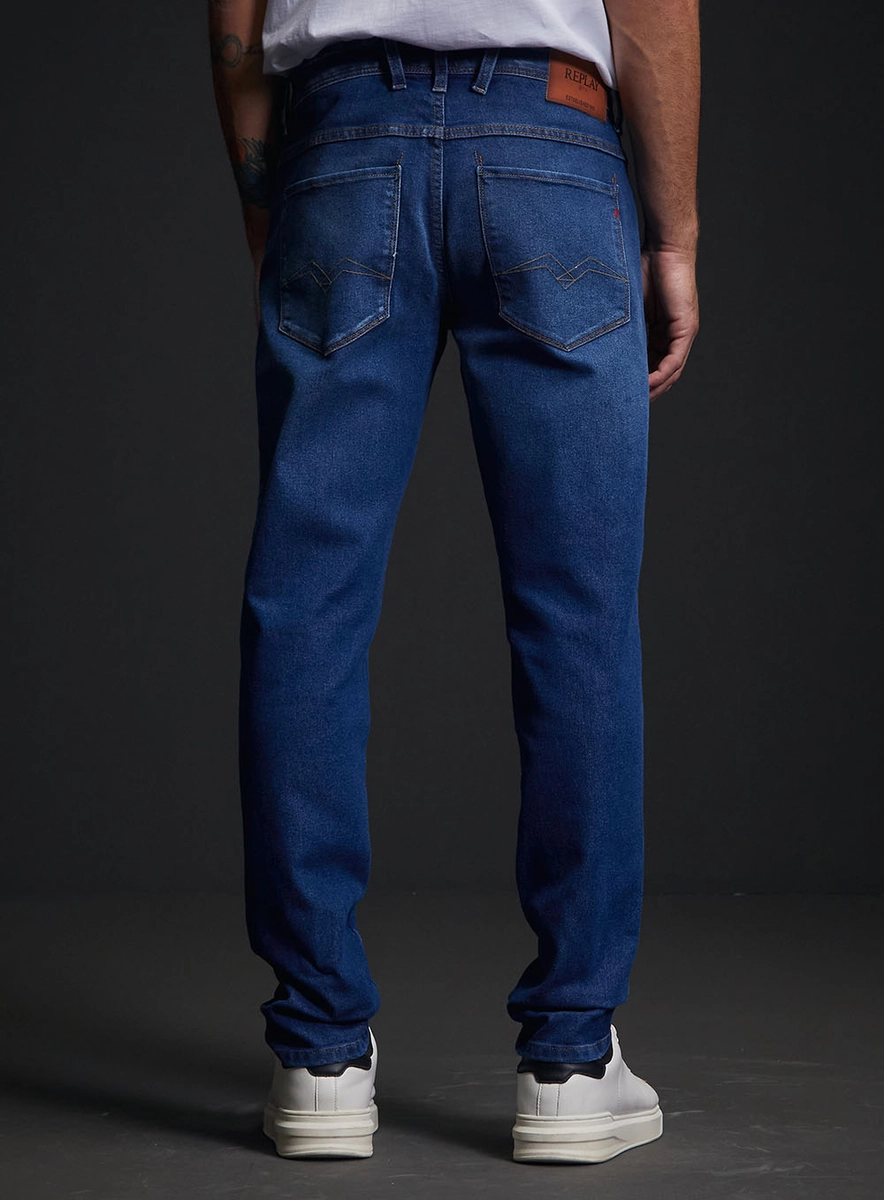 Calça Jeans Masculina Anbass Skinny Índigo Replay