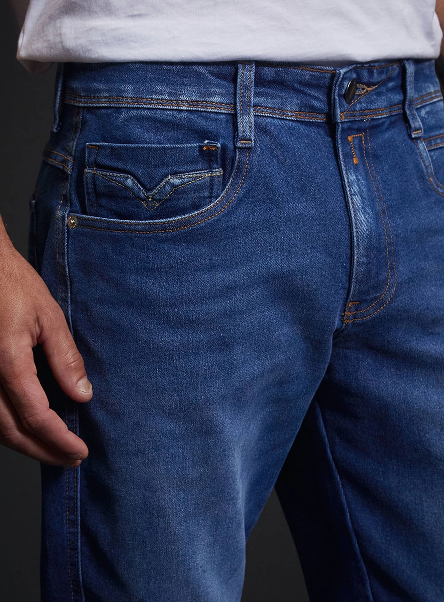 Calça Jeans Masculina Anbass Skinny Índigo Lcecci